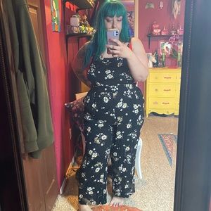 Torrid floral overalls jumpsuit